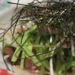 手打ち蕎麦 ほかげ - 鴨と三つ葉の山葵和え　ズームアップ