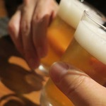 手打ち蕎麦 ほかげ - 瓶ビール 一番搾り 中瓶