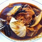 御田町 桃の木 - 豚肉とキャベツの煮込み