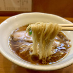 中華そば うえまち - よく湯がかれた麺です