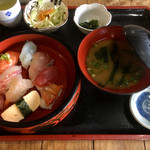 活魚問屋 海寶 - 握り寿司定食1400円