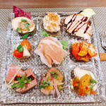 創作イタリアン Gemelli - 前菜の9点盛り合わせ 迷うぅ〜(^◇^;)