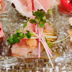 創作イタリアン Gemelli - ぶり カルパッチョ  お魚大好き(๑˃̵ᴗ˂̵)