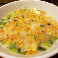 焼肉トラジ ルクア大阪店 - 超人的にんにくネギスープ
