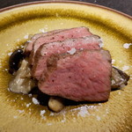 十皿 - 門崎丑の炭火焼き　トリュフ卵