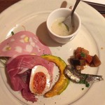 イタリア食堂SORA - 前菜の盛り合わせ　500円