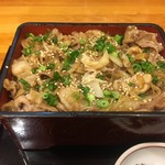 Fukufuku - 黒豚みそ焼き重・温麺セット