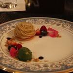 ザ ロビーラウンジ - モンブラン　抹茶アイスクリーム　ベリー