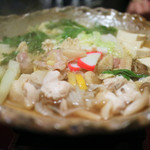 河良 - 名古屋コーチン鍋（醤油）