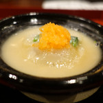 割烹 新多久 - 白子すり流し