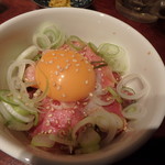 一八 - スタミナ刺（タン、ハラミ、ハツ）\480