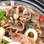 麺処 綿谷 - 牛肉のアップです。（2018.12 byジプシーくん）