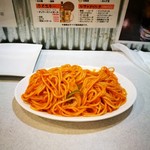 ハムカツ神社 - ナポリタン　盛りが凄い