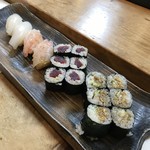 楽座 - 鉄火＆穴キューは外せません。