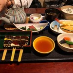 吉屋 - 田楽膳　値段的にもクオリティー的にも一番よかったのがこのメニューだと思いました。田楽に加え、刺身に天ぷらまで付いて900円！？味もなかなかでした◎　2018/11/18