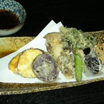 満月茶家 - 季節野菜の天ぷら