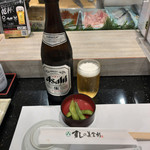 寿司の美登利 - 瓶ビール 550円