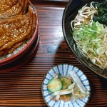 江戸家 - なまずの蒲焼き そばつきセット