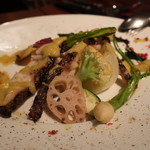 クッチーナ ラトリエ - 本日の天然鮮魚のグリル~焼き茄子のソース
      ('2018.11月)