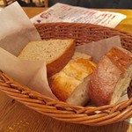 表参道ワイン食堂Den - お通しのパン