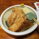 Hida - おでん  大根、厚揚げ、がんも、さつま揚げ、生麩