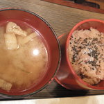 ホテル天坊 - おこわとお味噌汁