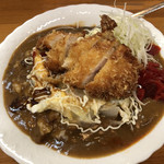 カリカット - 野菜玉子カレー+チキンカツ