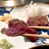 あざみ野うかい亭 - うかい特選牛ランプステーキ レア とろける柔さかさ