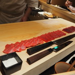 鮨 つぼみ - マグロ3種（壮観）