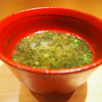鮨 つぼみ - お味噌汁