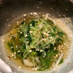 お料理 もりかみ - 貝割れとえのきのお浸し