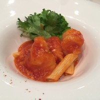 中国料理 梨杏 - 大海老とペンネのチリソース