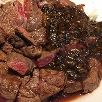 キャトルラパン - ステーキランチ ( ´θ｀) 2枚 味噌ソース 山葵醤油