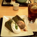 オチャヤ - 抹茶シフォンケーキセット