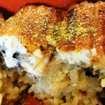 なか川 - 鶯色の山椒をかけて。