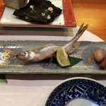 本ししゃも　焼いて頂きました