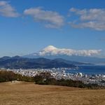 テラスラウンジ - ホテルのガーデンから見えた富士山　2018.14