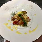 鉄板焼 銀杏 - 伊勢海老　サフランソースとめかぶで　