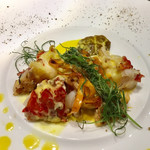 鉄板焼 銀杏 - 伊勢海老　サフランソースとめかぶで