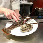 鉄板焼 銀杏 - 伊勢海老と鮑