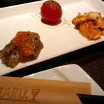 前菜盛り。。（・－・）!?忘れ。