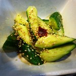 屋台焼肉 山一商店 - やみつきキュウリ？(名前忘れた)