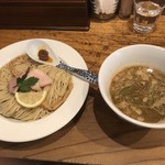 中華そば 先﨑 - イカ蝦つけ蕎麦