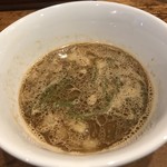 中華そば 先﨑 - イカ蝦つけ蕎麦 つゆ