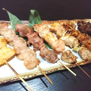 Grilled skewer slowly grilled over charcoal are exquisite ♪ The menu is extensive!