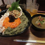 親がに丼 極 4500円(税込)　(2018.12)