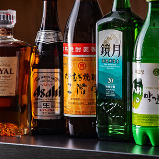女性に大人気の生マッコリ！韓国焼酎も充実の品揃え☆