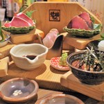 福岡 炉端もん - 刺身盛り合わせ