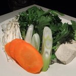 紀梅屋 - しゃぶしゃぶの野菜盛り