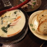 金町製麺 - 牡蠣のクリーム煮